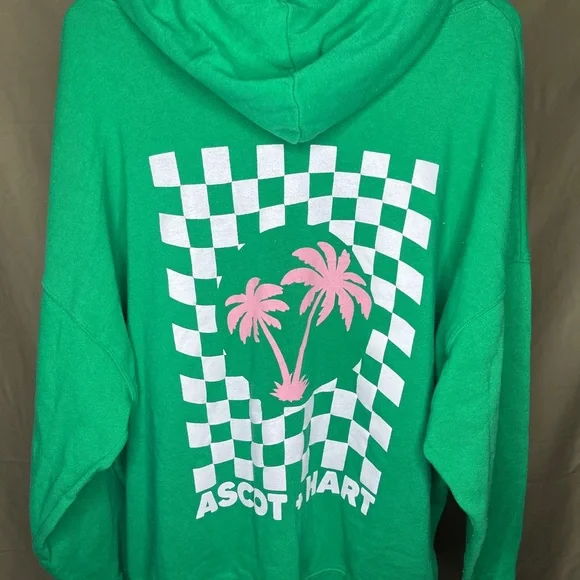 Ascot+Hart Green Hoodie Size 1X - Picture 2 of 3
